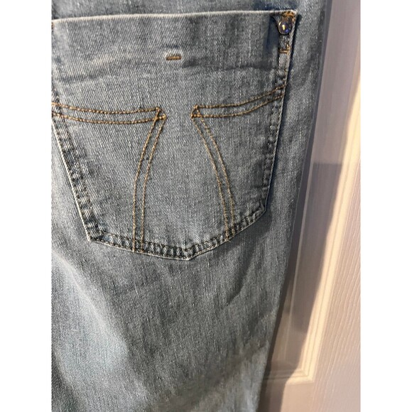 Seven 7 Jeans Womens Sz 12 bombshell High Rise Boot Distressed retro stretch New - Picture 5 of 11